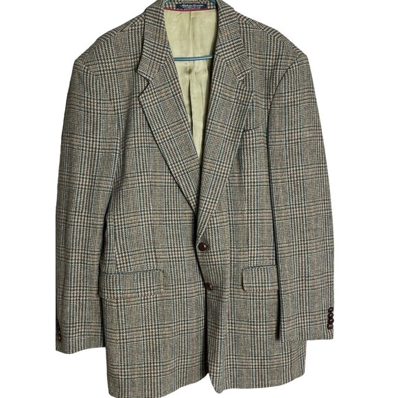 Glencarlyn Classic Clothing Other - Glencarlyn Classic Clothing Tweed Sport Coat Wool Blazer Preppy Mens Size 44L